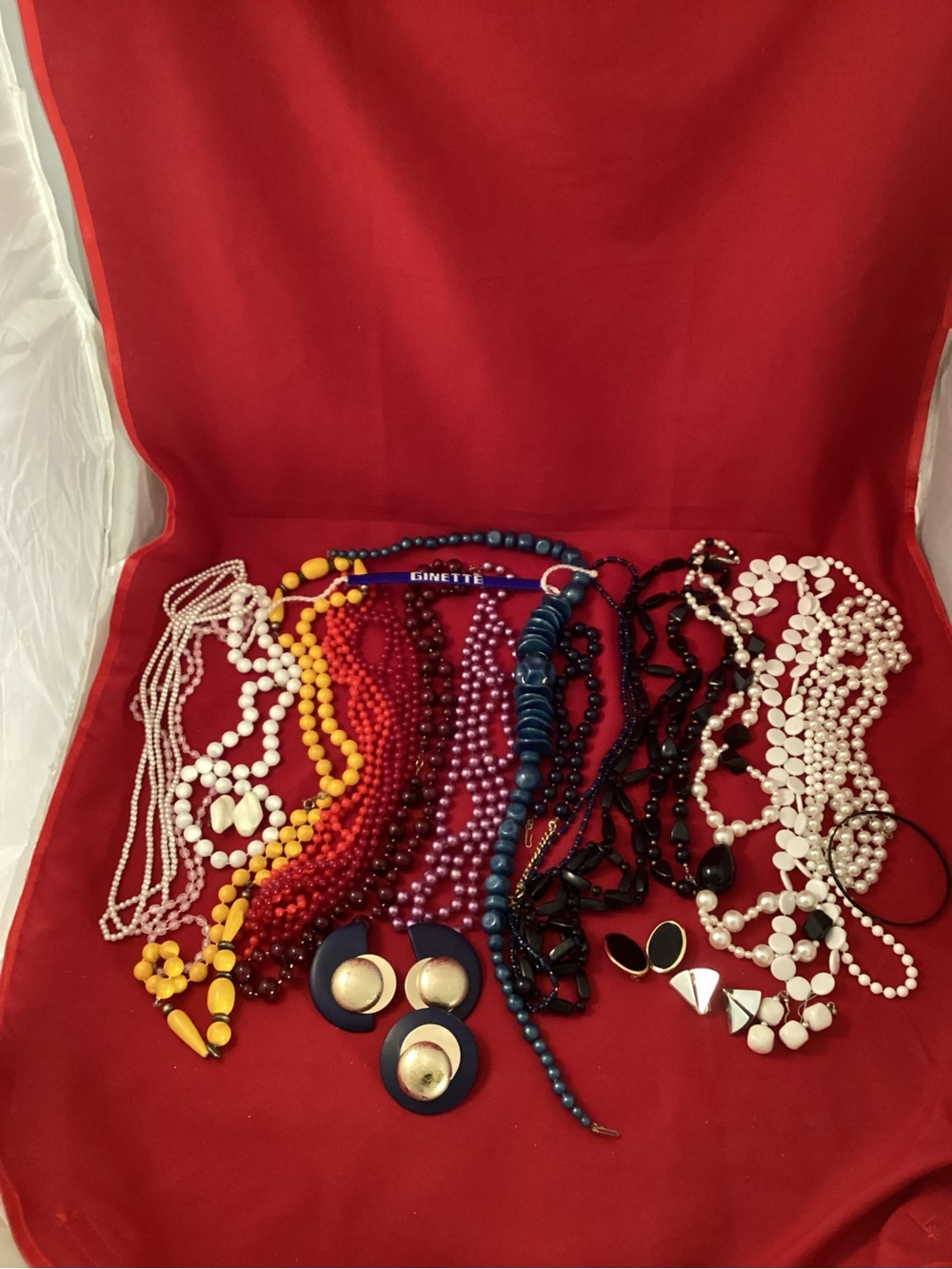 561 grams of Multi-Color Beaded Necklace Lot with Earrings